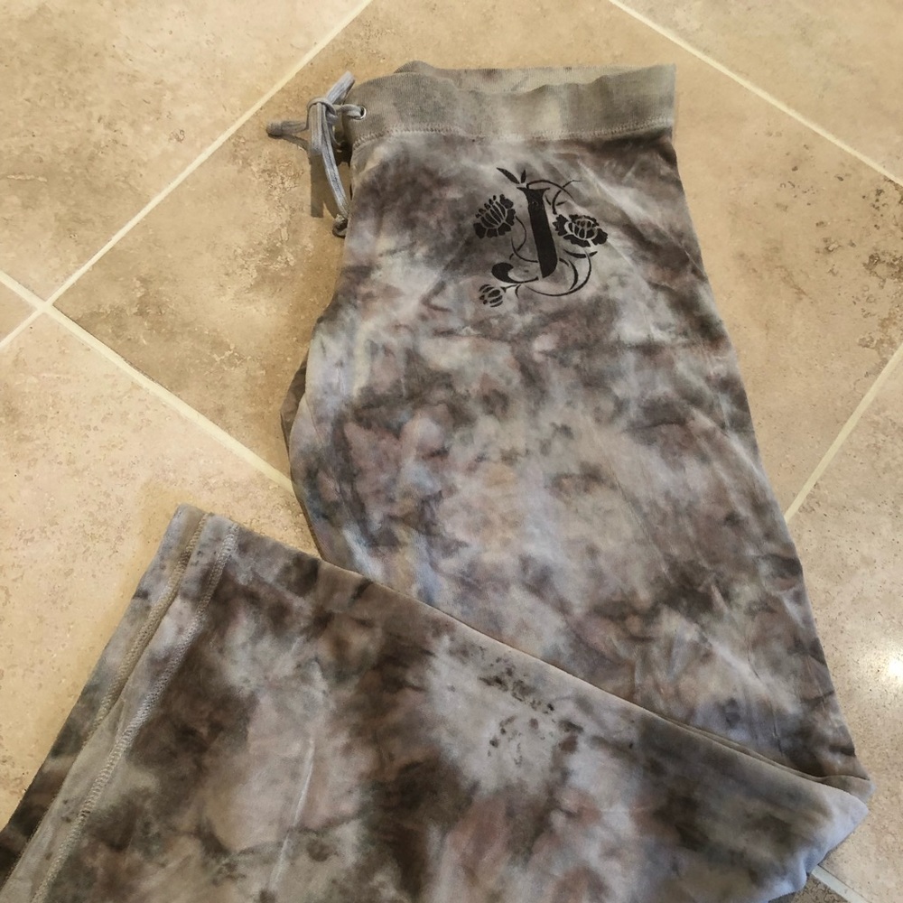 Juicy Couture Vintage Y2K tie Dye Velour Pants